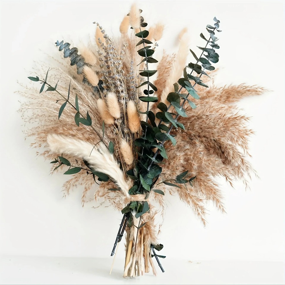 Dried Flower Bunch - 80 Stück natürliche getrocknete Blumenstrauß, Heimdekoration,