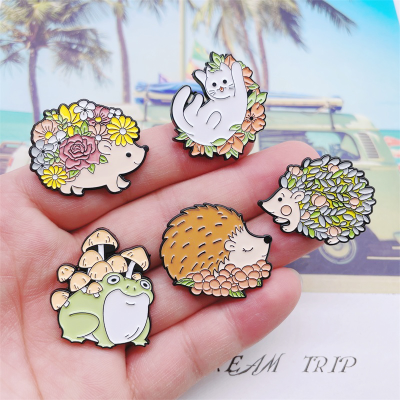 Kreative Pflanzen Blumen Tiere – Flower Frog Pin Bewertung und Preis