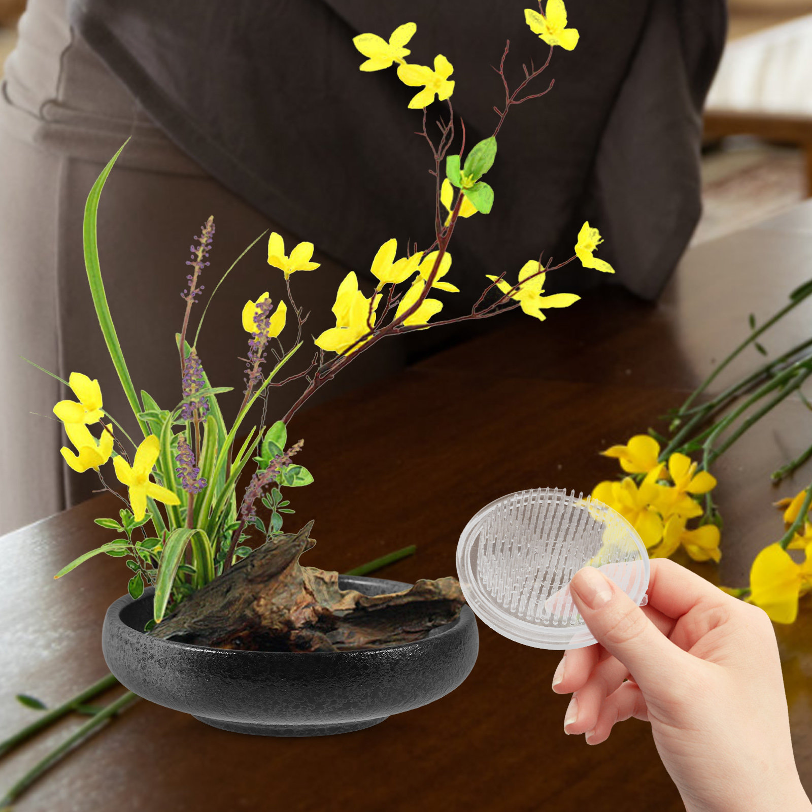 Premium-Saugnapf-Blumenhalter, – Flower Frog Pin Bewertung und Preis