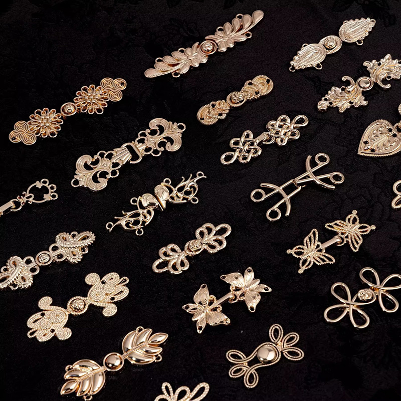 5 stücke Retro Metall Knopf Pu – Flower Frog Pin Bewertung und Preis
