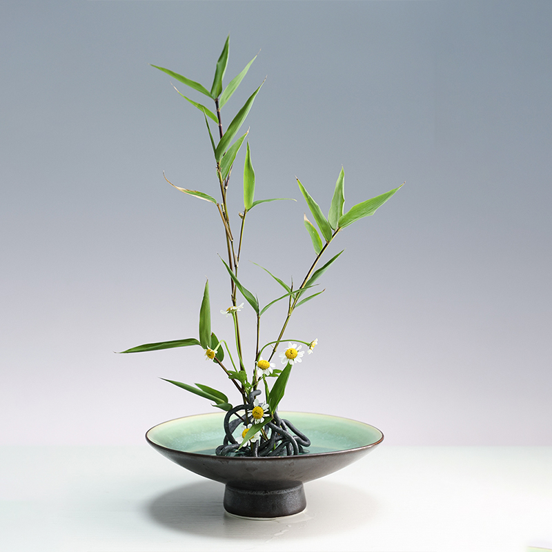 Japanischer Ikebana Kenzan Blu – Flower Frog Pin Bewertung und Preis