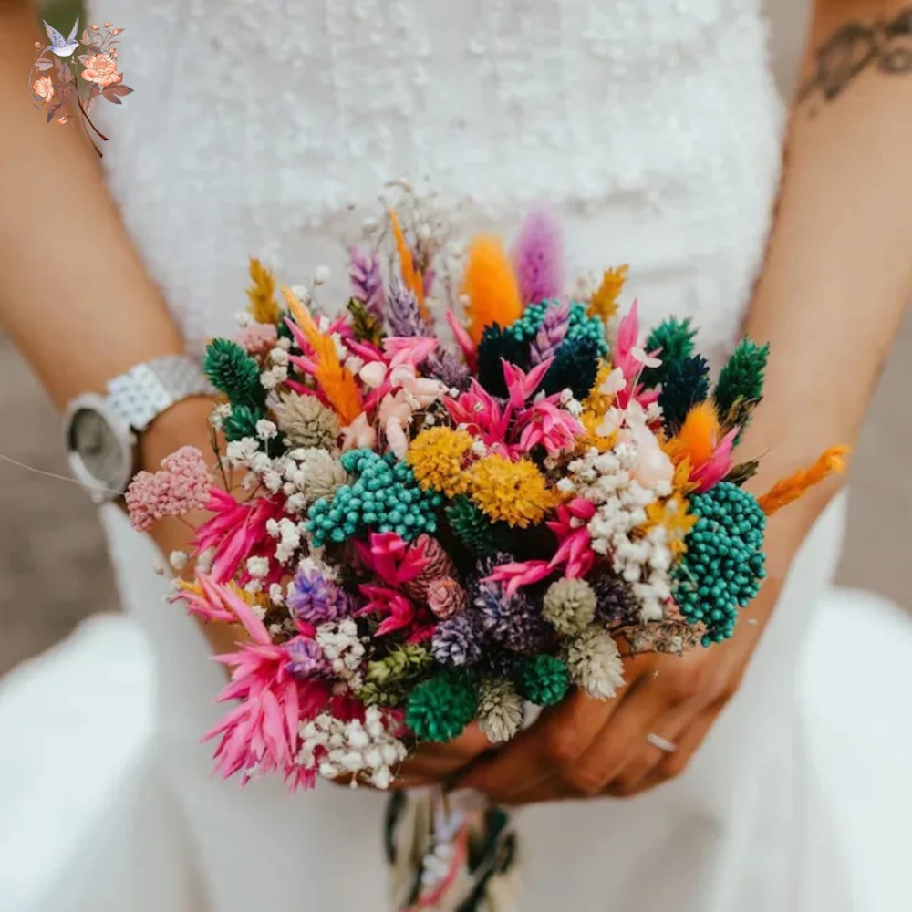 Bunte getrocknete Blumen, Hoch – Dried Flower Bunch Bewertung und Preis