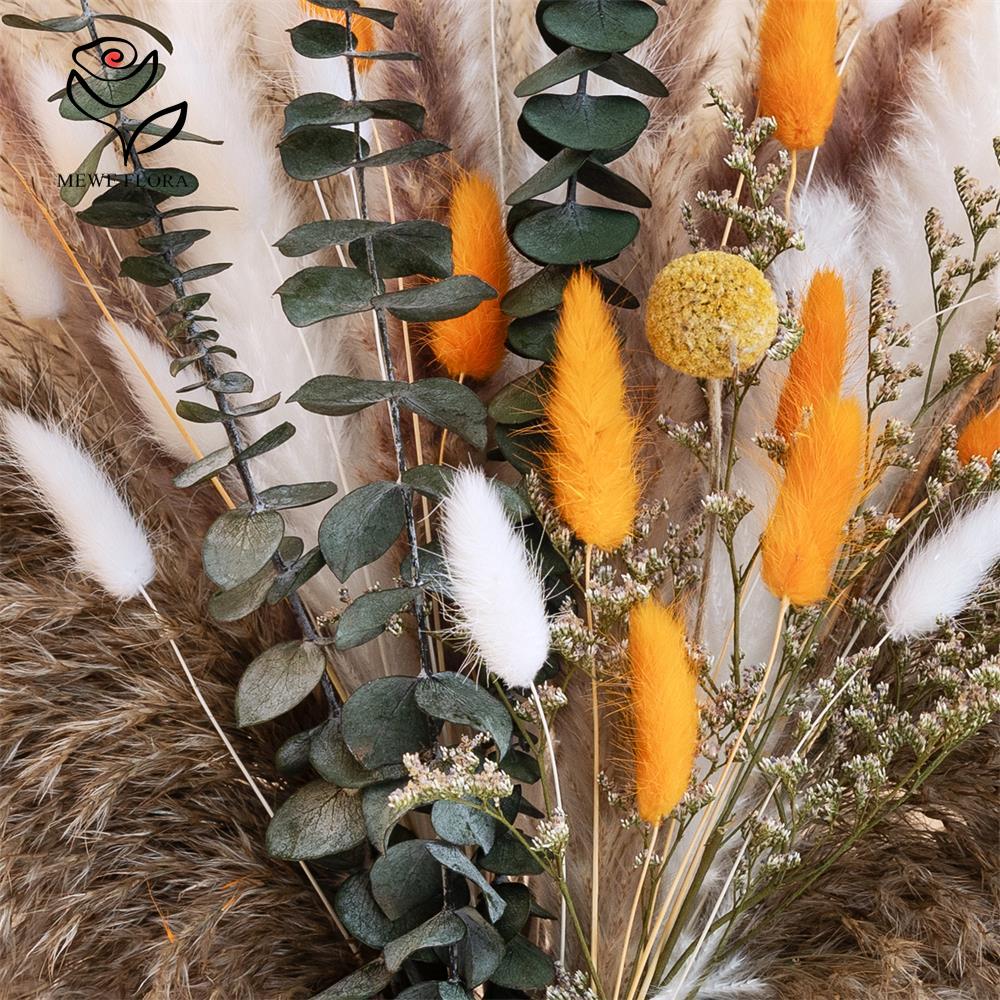 65 Stück orangefarbener Pampas – Dried Flower Bunch Bewertung und Preis