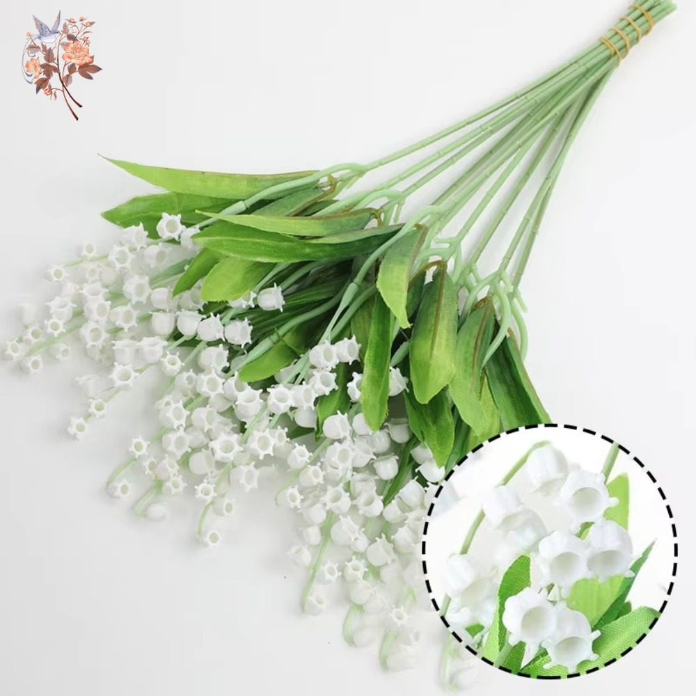 Weiße Maiglöckchen, 10 Stück,  – Dried Flower Bunch Bewertung und Preis