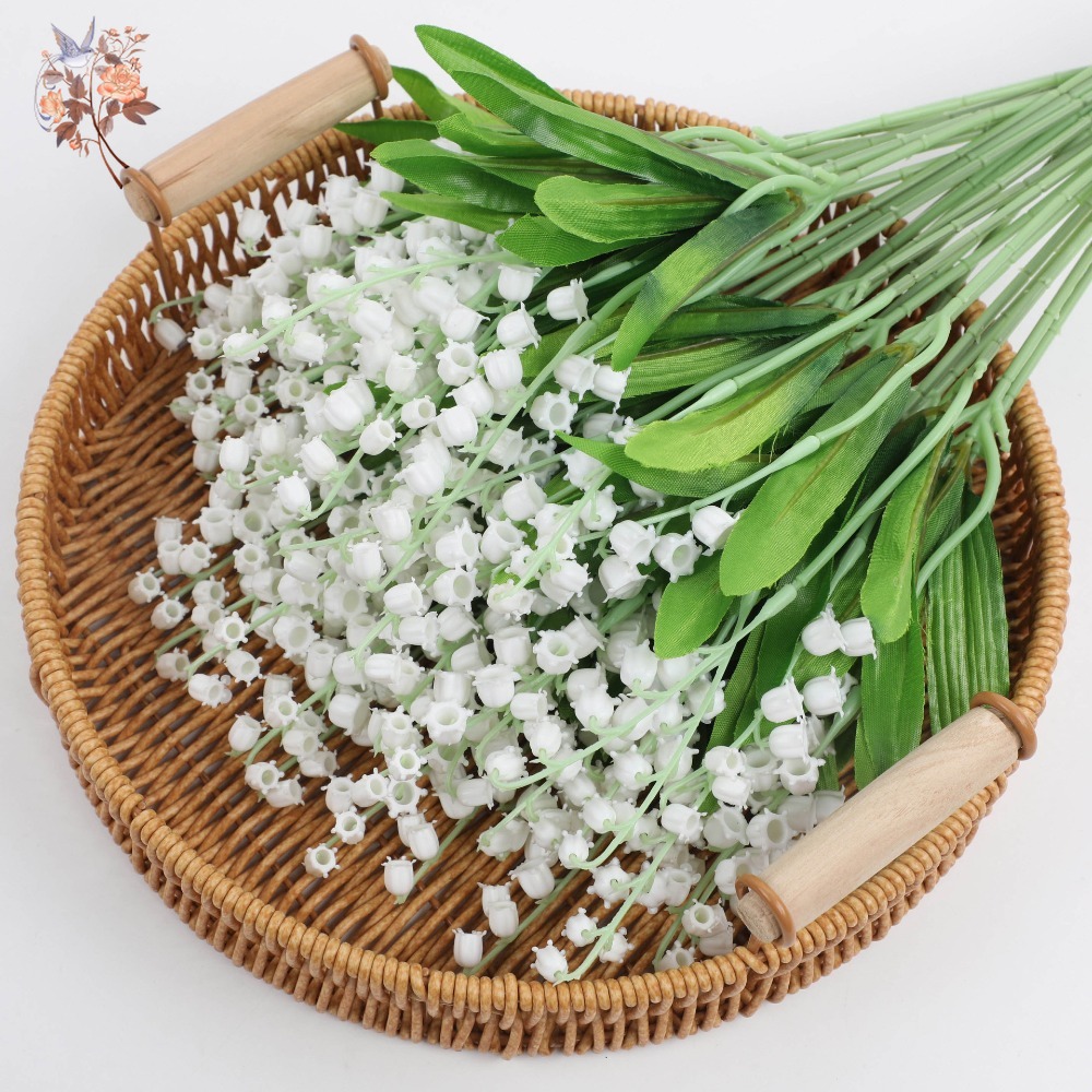 Weiße Maiglöckchen, 10 Stück,  – Dried Flower Bunch Bewertung und Preis