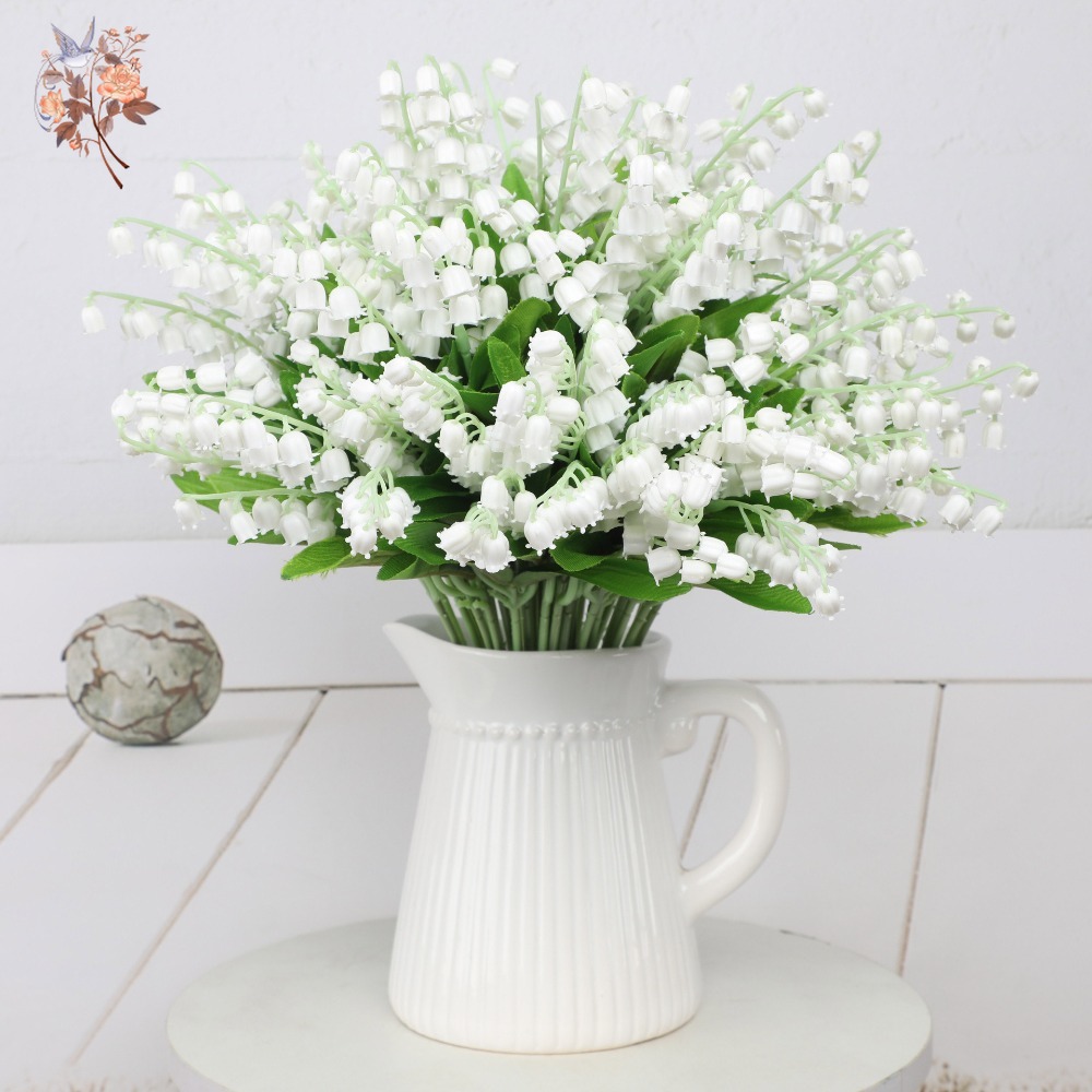 Weiße Maiglöckchen, 10 Stück,  – Dried Flower Bunch Bewertung und Preis
